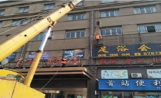 潼南区安装较高的门店招牌有什么好的方法？